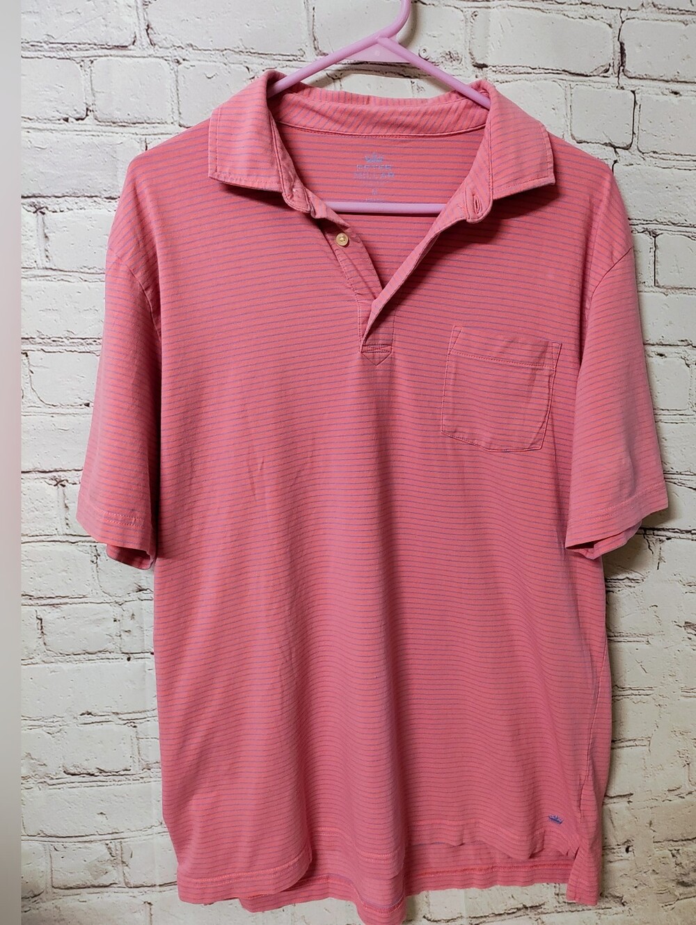 Peter Millar Golf Stretch Active Polo Striped Med Shirt Golf Resortwear